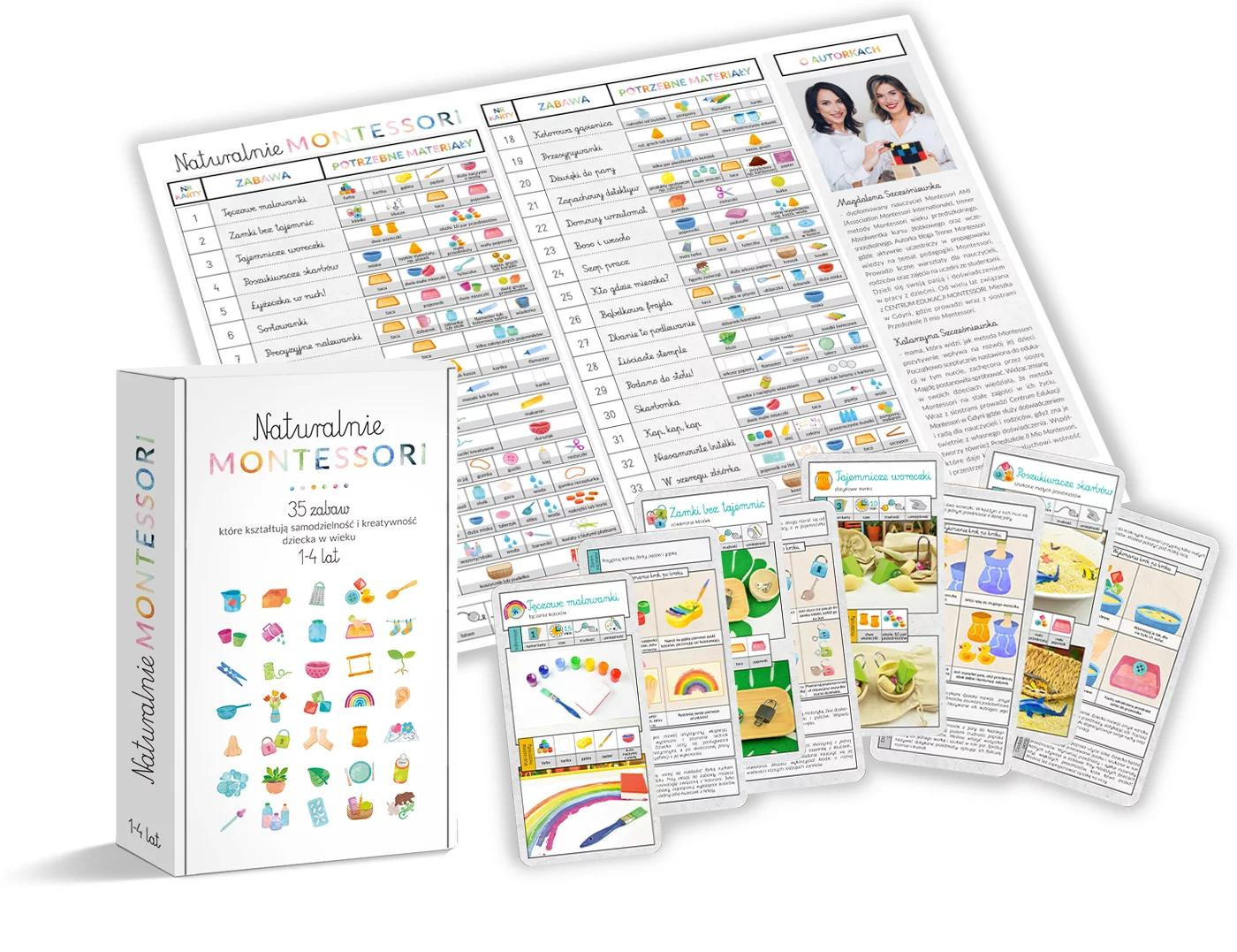 Naturalnie Montessori komplet aktywności dla dzieci 1-4 lata