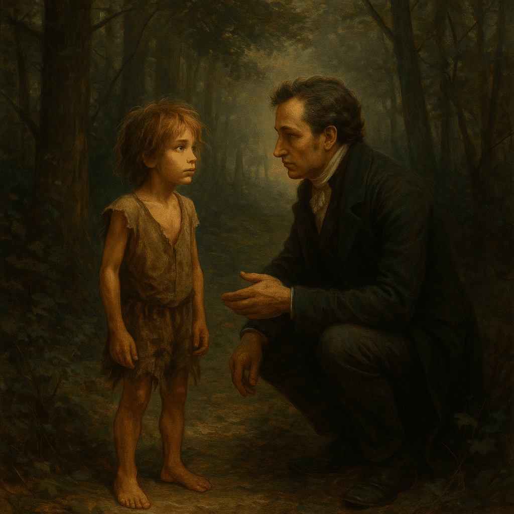 Dzikie dziecko z Aveyron i lekarz, który chciał je nauczyć mówić.